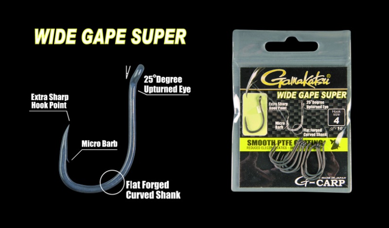 Gamakatsu G-Carp Wide Gape Super (185034-0xx) - Kattintásra bezárul