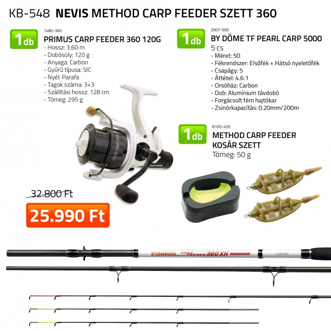 Nevis Method Carp feeder szett 360 KB-548