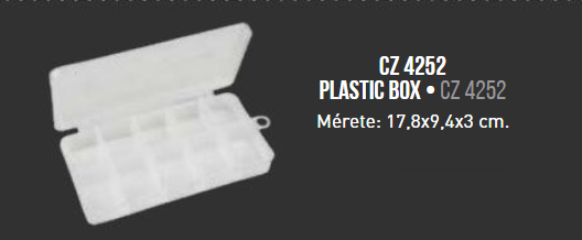 CarpZoom Plastic Box CZ4252 - Kattintásra bezárul
