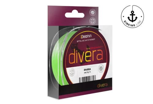 Delphin DIVERA Feeder / fluo zöld 0.12mm 150m