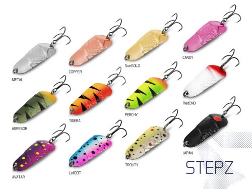 Delphin STEPZ StripSCALE támolygó kanál 7cm 10 Agresor