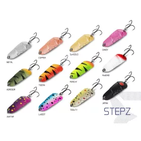 Delphin STEPZ StripSCALE támolygó kanál 7cm 10gr Candy