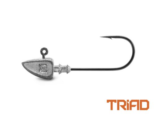 Gallérral ellátott Delphin TRIAD jigfej / 5 db #4/0 7.5gr