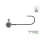 Grub-tartóval ellátott Delphin TYRE jigfej / 5 db #6/0 15gr