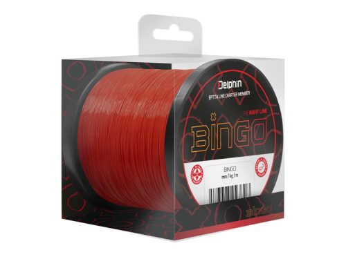 Monofil Delphin BINGO Matt / sötét vörös 0.28mm 1200m