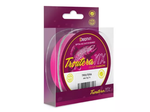 Delphin TROUTERA NX / rózsaszín 0.045mm 135m