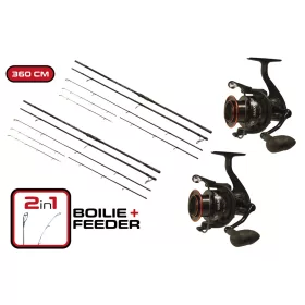   CARP EXPERT MAX2 BOT DOUBLE TIP 360 MAX2 DT 6000 ORSÓVAL DUOPACK