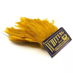   Whiting American Streamer Pack White dyed Golden Olive (41873265) White Dyed Golden Olive