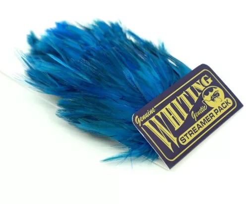 Whiting American Streamer Pack White dyed Kingfisher Blue (41873258) White Dyed Kingfisher Blue