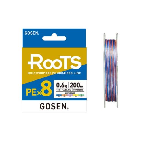 Gosen Roots X8 Multi Color 200m PE0.6