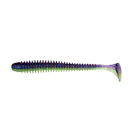 Keitech Swing Impact 4" - 100mm Violet Lime Belly
