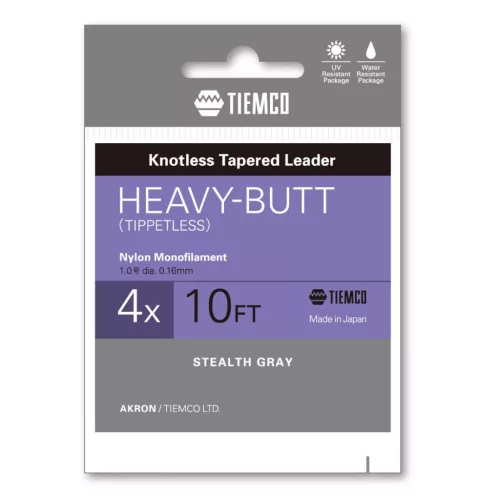 TIEMCO VÉKONYODÓ ELŐKE HEAVY BUTT LEADER 10ft 4X 4x