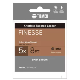 TIEMCO VÉKONYODÓ ELŐKE FINESSE TAPERED LEADER 8ft 6X 6x