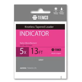   TIEMCO VÉKONYODÓ ELŐKE INDICATOR TAPERED LEADER 13ft 4X 4x