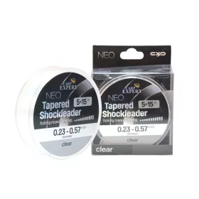 CARP EXPERT NEO TAPERED SHOCK LEADER 0.23-0.57MM 5X15MCLEAR