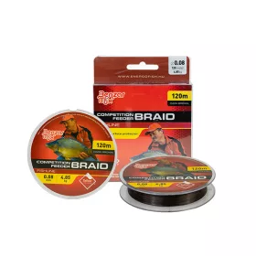   ZSINÓR BENZAR COMPETITION FEEDER BRAID 0,10MM 6,33 KG 120M DARK BROWN