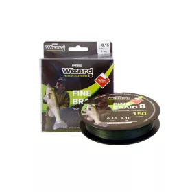 WIZARD FINE BRAID 8 0,08 150M 4,9KG DARK GREEN