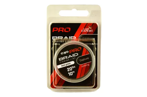 CARP EXPERT PRO CAPTURE FONOTT SÜLLYEDŐ ELŐKEZSINÓR 20LBS DARK GREEN 10M