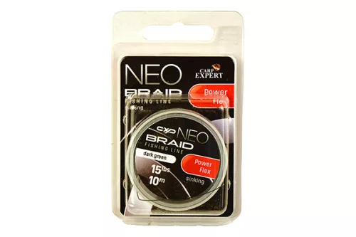 CARP EXPERT NEO POWERFLEX KOPÁSÁLLÓ FONOTT SÜLLYEDŐ ELŐKEZSINÓR 35LBS DARK GREEN 10M
