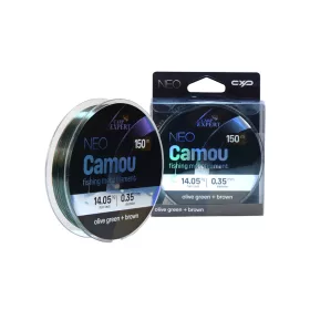   CARP EXPERT NEO CAMOU  0,35MM 150MOLIVE GEEN + BROWN 14,047KG