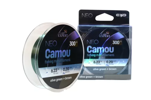 CARP EXPERT NEO CAMOU  0,20MM 300MOLIVE GEEN + BROWN 6,226KG