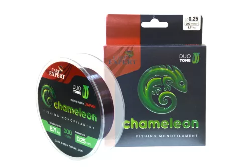 CARP EXPERT CHAMELEON 600M/SPOOL SHINY DARK GREEN 0.20MM 5,22KG