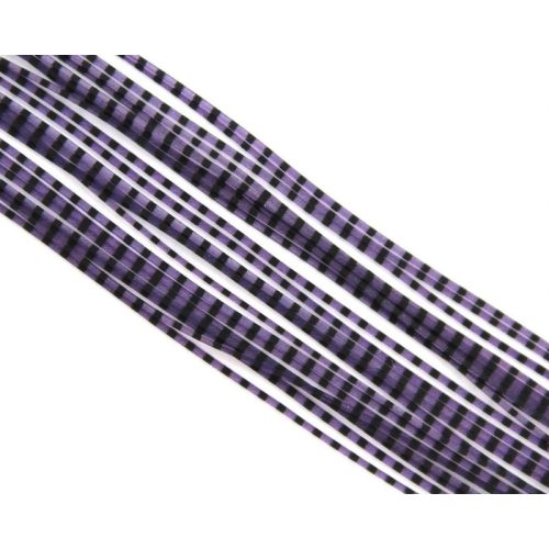Traun River Micro Barred Grizzly Legs 01 Black/Purple