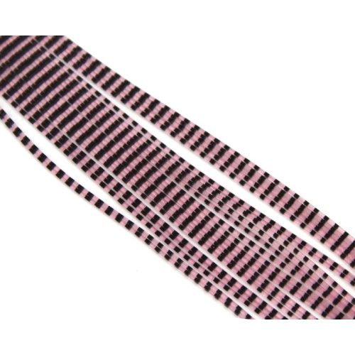 Traun River Micro Barred Grizzly Legs 06 Black/Pink 
