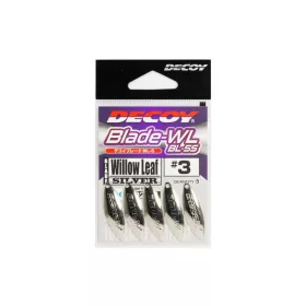 SPINNER BLADE DECOY BL-5S WILLOW LEAF SILVER 3.5