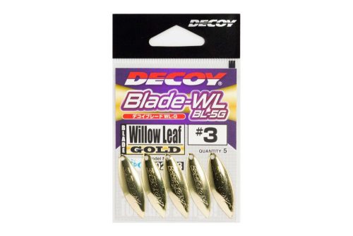 SPINNER BLADE DECOY BL-5G WILLOW LEAF GOLD 3.5