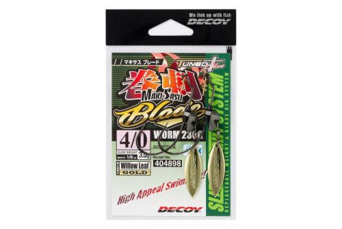 OFFSET HOROG SÚLYOZOTT DECOY WORM 230G MAKISAGU BLADE GOLD #3/0 3.5gr