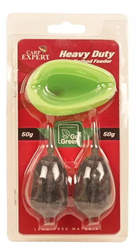 CARP EXPERT HEAVY DUTY METHOD FEEDER 70G+70G TÖMKÖDŐVEL GO GREEN