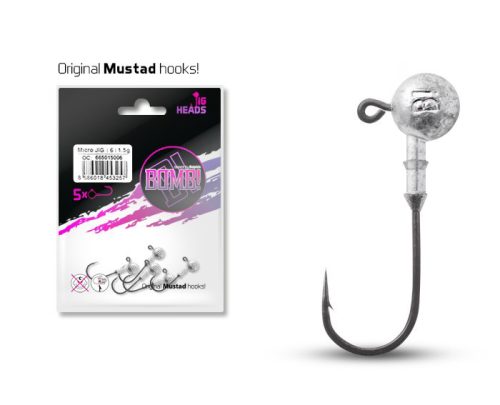 Jig fej Delphin BOMB! / 5db #6/0 10gr