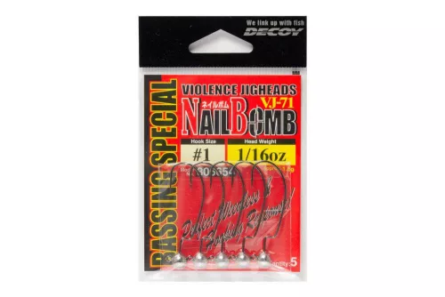 JIG FEJ OFFSET DECOY VJ-71 NAIL BOMB #2 0.9gr