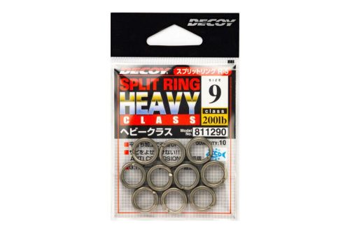 KULCSKARIKA SPLIT RING DECOY R-5 HEAVY CLASS SILVER 10 250lbs