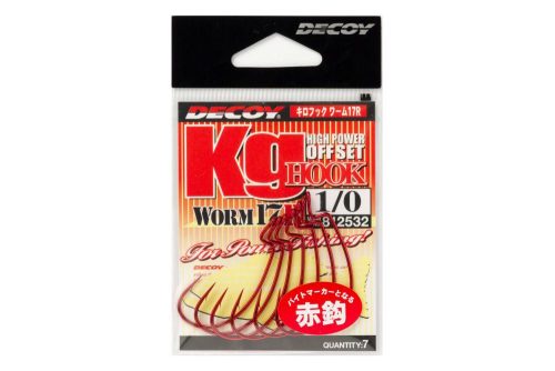 OFFSET HOROG DECOY WORM 17R KG 1/0 Blood Red