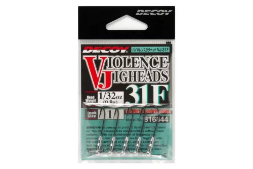 JIG FEJ DECOY VJ-31F VIOLENCE JIGHEAD #1 0.9gr