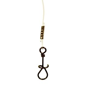 WIZARD SPIRÁL KAPOCS 2 FLUOROCARBON ELŐKE 9KG 25CM 2DB/CS