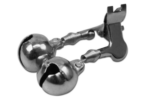 Csörgő Delphin, fémcsipesz / 1db