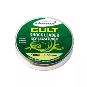   CLIMAX CULT CARP SHOCK LEADER 100m 0.60mm 45lb 20.3kg Camouflage