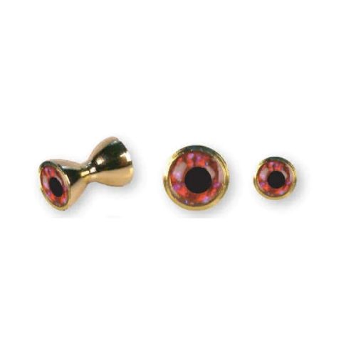 Traun River Dumbbell Eyes Arany-Piros 6 mm