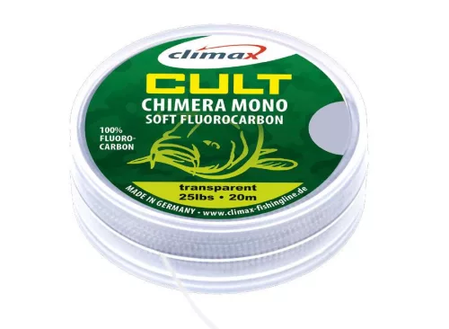 CLIMAX CULT CARP CHIMERA SOFT FLUOROCARBON HOOKLINK 20m 0.45mm 25lb