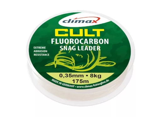 CLIMAX CULT CARP FLUOROCARBON SNAG LEADER 50m 0.60mm 40lb