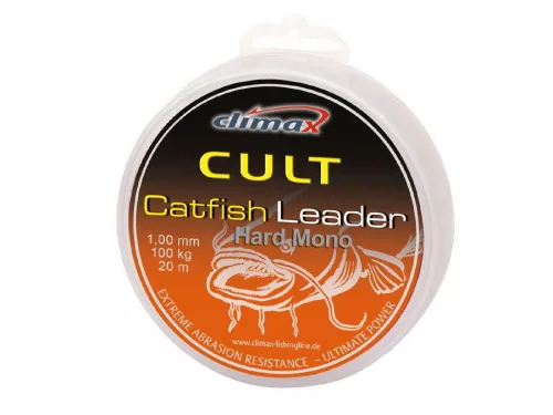 CLIMAX CULT CATFISH HARD MONO LEADER 50m 1.20mm 100kg