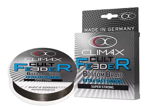 CLIMAX CULT FEEDER BOTTOM BRAID 110m 0.21mm 10.6kg Dark Grey