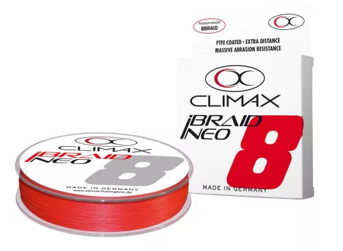 CLIMAX iBRAID NEO X8 FLUO RED 135m 0.06mm 3.2kg