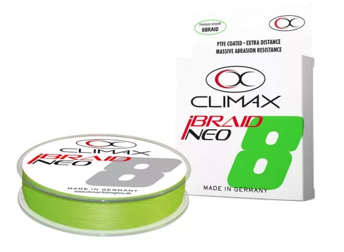 CLIMAX iBRAID NEO X8 FLUO CHARTREUSE 135m 0.20mm 17.9kg