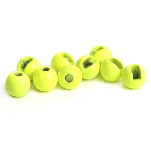 Hanák Tungsten Beads Slotted 3,5mm Fluo+Chartreuse