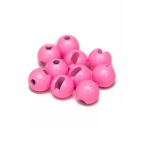 Hanák Tungsten Beads Slotted 4mm Fluo+Pink
