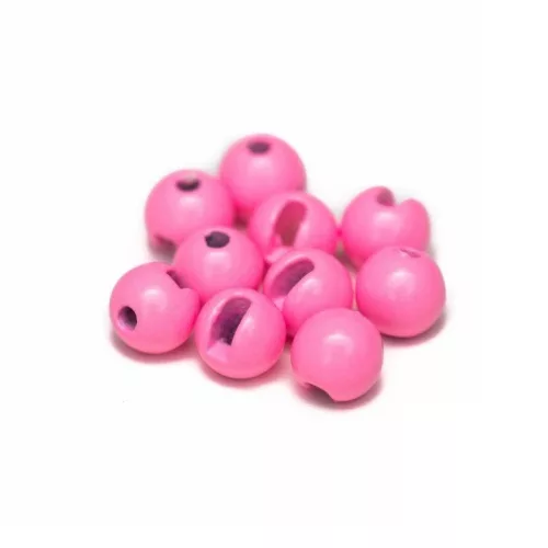 Hanák Tungsten Beads Slotted 4mm Fluo+Pink
